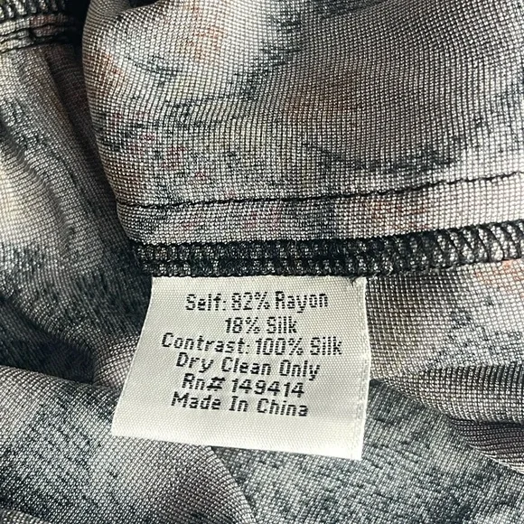 Johnny Was Silk Blend Jasmoon Flore Velvet Field Tiered Dress Tassels - Picture 11 of 11